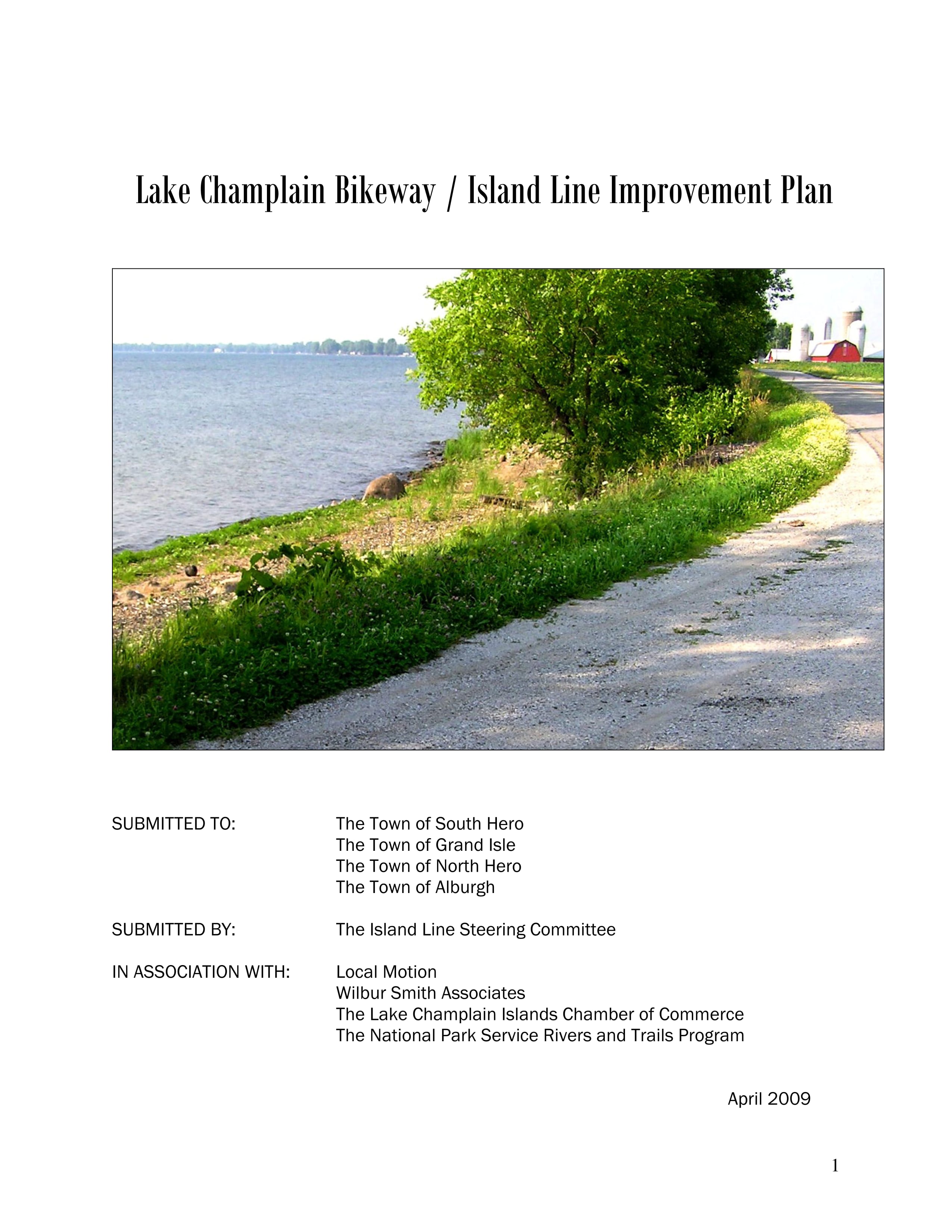 Lake Champlain Bikeway /Island Line Improvement Plan