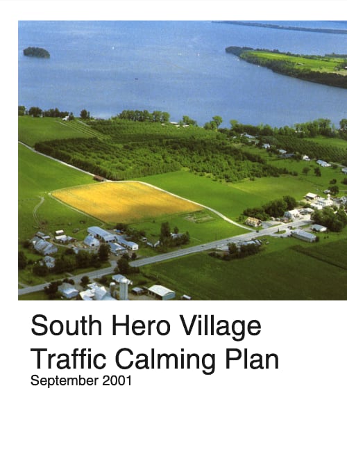 South Hero Traffic Calming Plan Cover